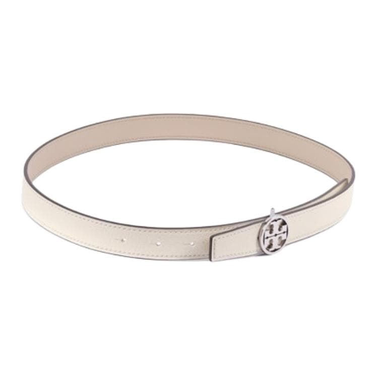 Ремень TORY BURCH Кожаные ремни Женские Белые Ширина 2,54 см - изображение 3