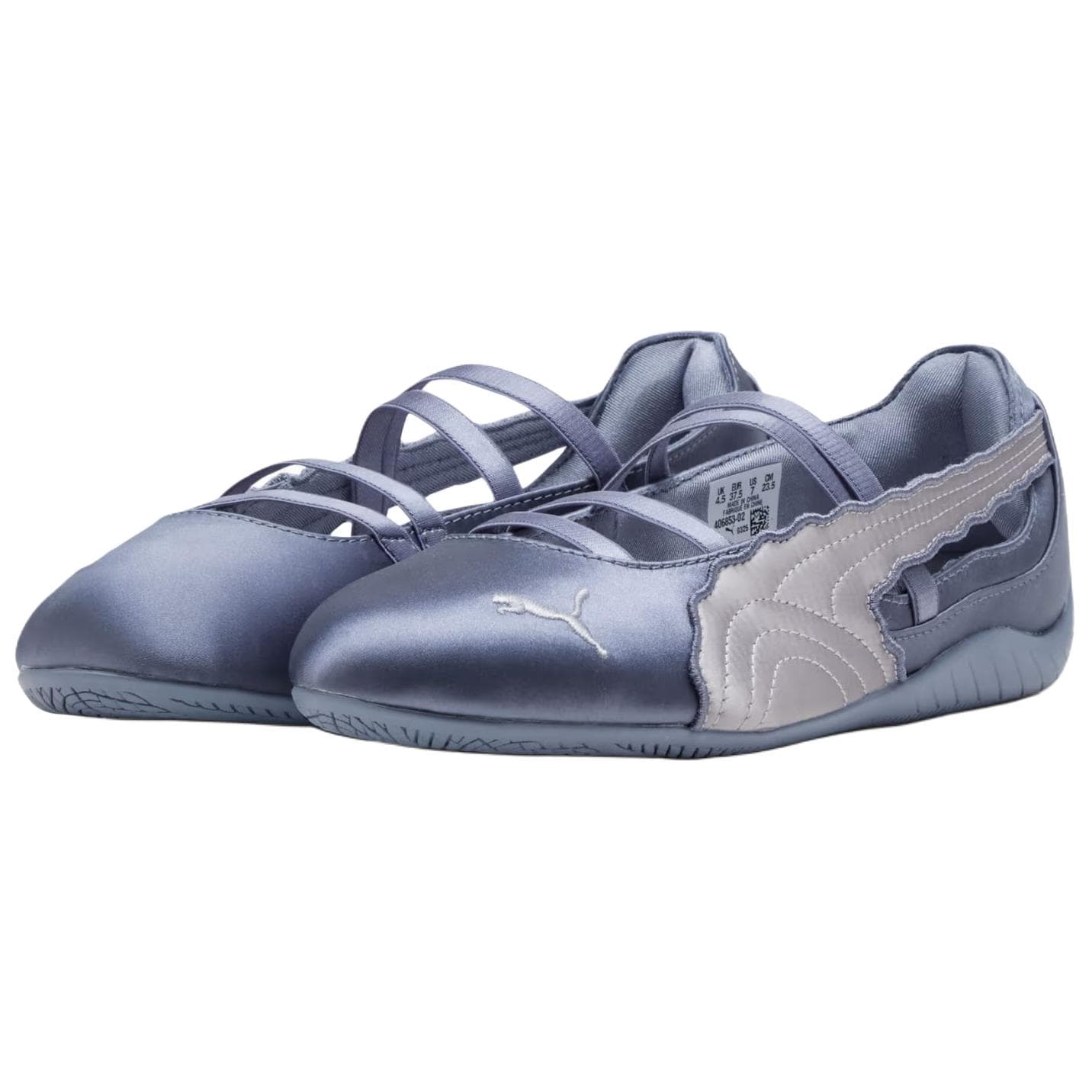 PUMA Speedcat Туфли Мэри Джейн Женские Серые Синие - изображение 3