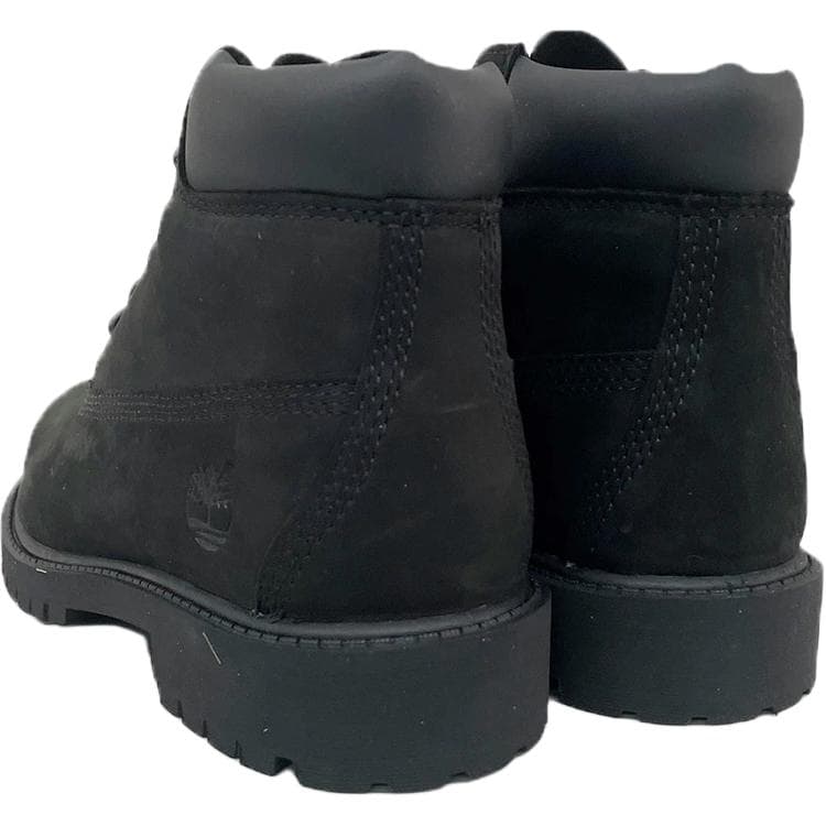 Timberland 6 Inch Кожа Водонепроницаемый Высокий Верх Детские Ботинки Черные Детские - изображение 4