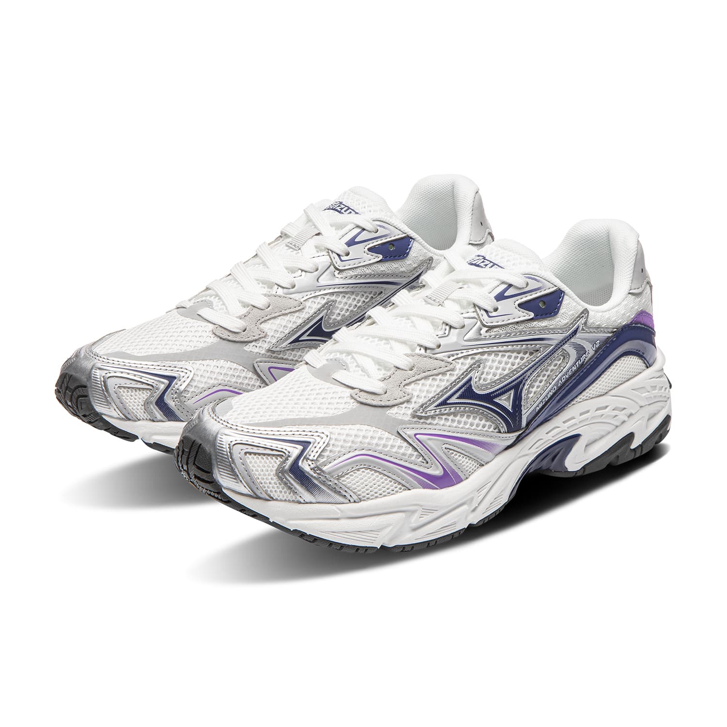 Кроссовки Mizuno Низкие кроссовки с толстой подошвой Унисекс Белые - изображение 4