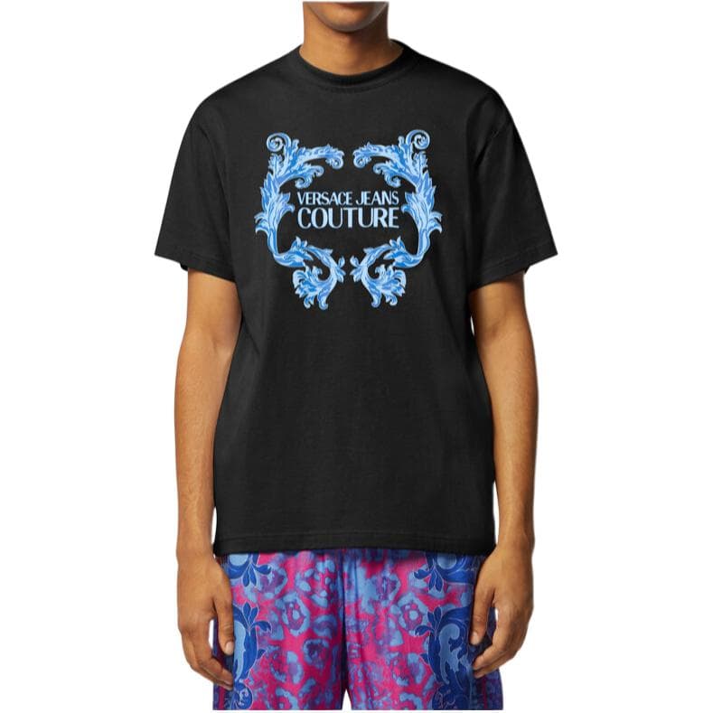 Футболка VERSACE JEANS COUTURE T-Рубашка Мужская Черная - изображение 3