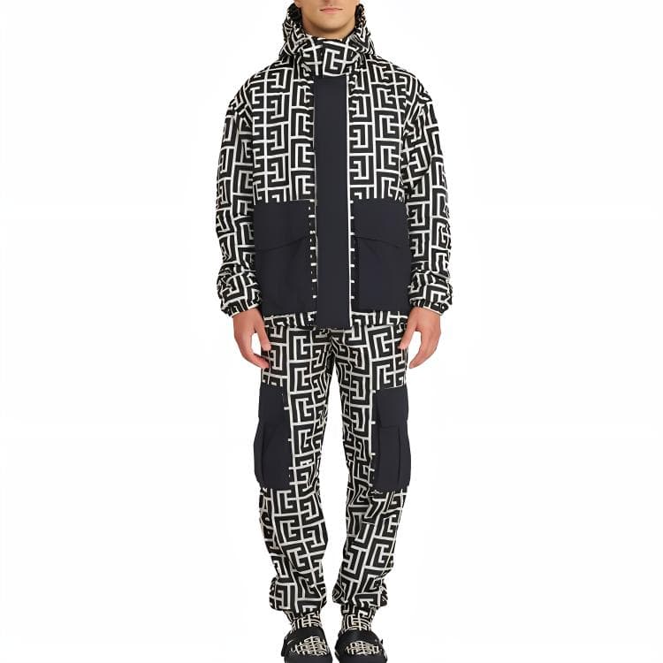 Зимняя куртка пуховик Balmain SS22 Hooded Jacket Black - изображение 4