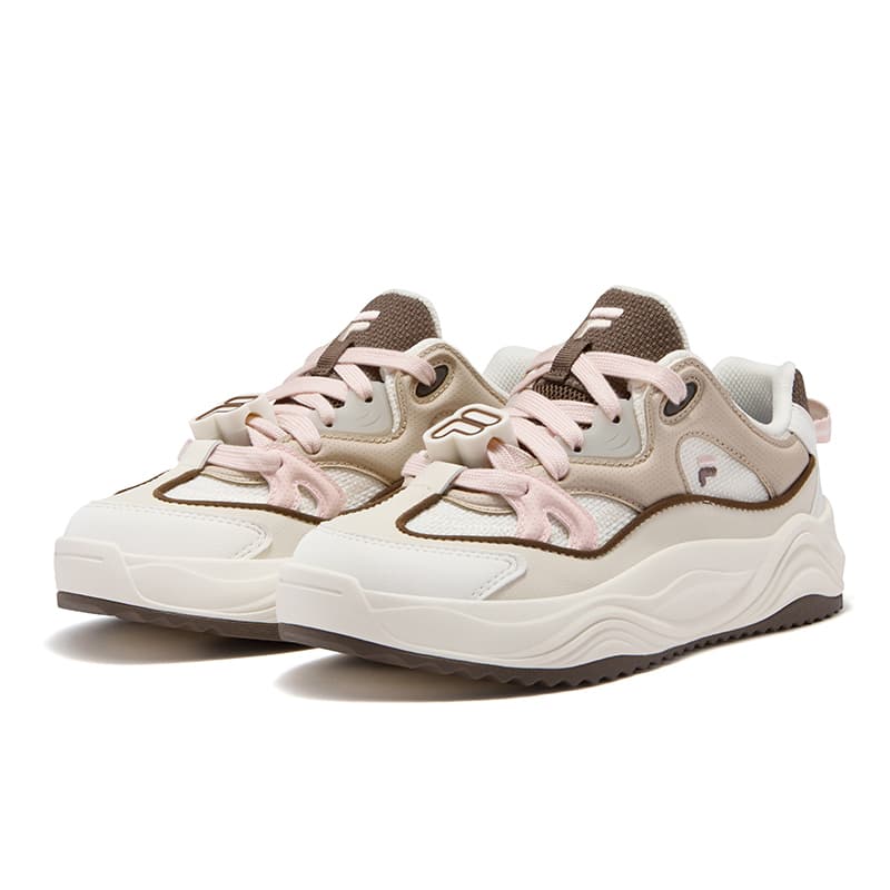 Кроссовки FILA FUSION TARANTO Melody Shoes Низкие Скейтборд Обувь Женские Молочно-белый Ледяной Синий Поллен - изображение 3