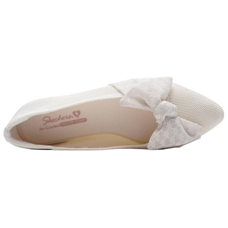 Тапочки Skechers Air cooled memory foam Женские повседневные туфли Женские Экрю - изображение 3