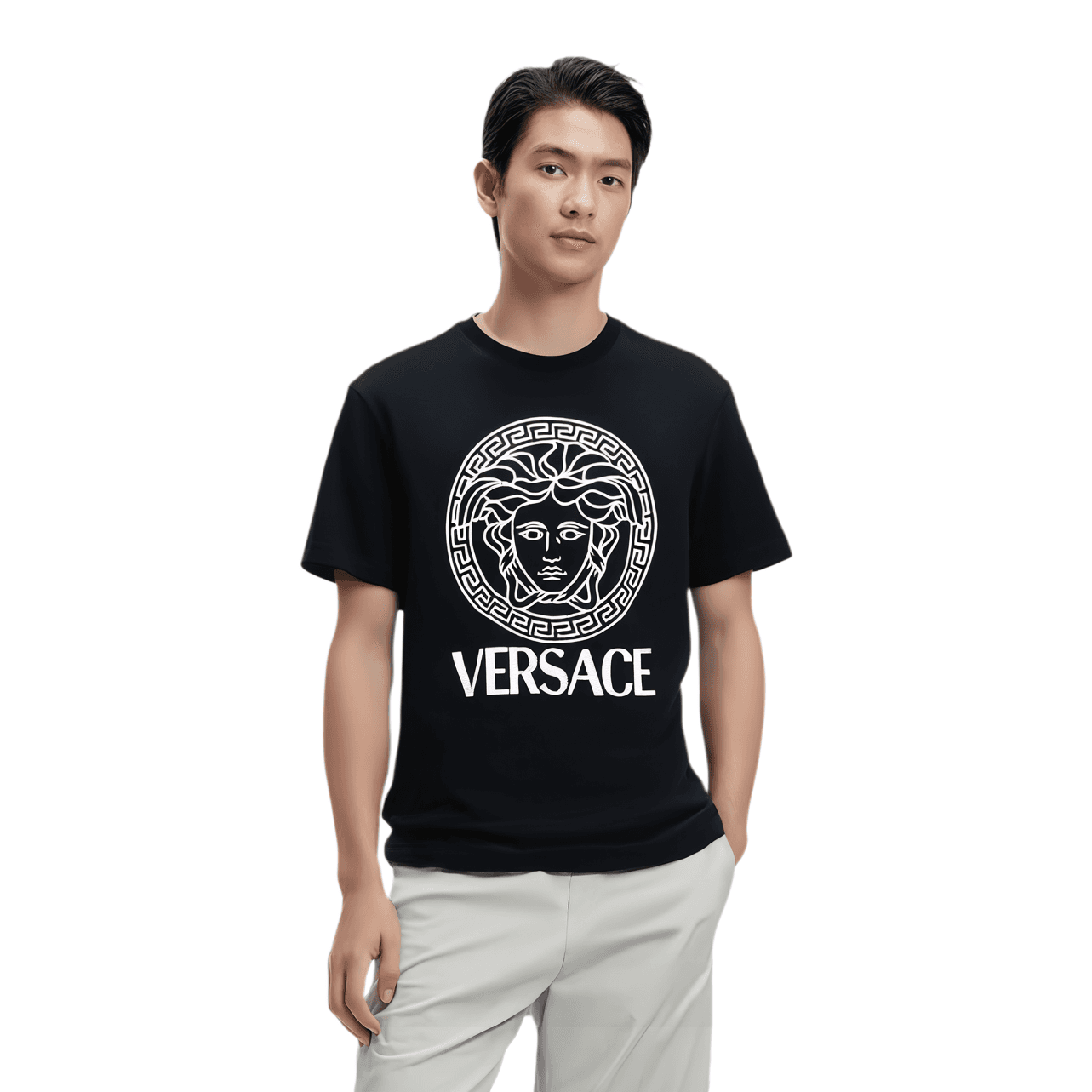 Футболка Versace SS24 Black T-Shirt - изображение 5