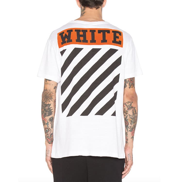 Футболка OFF-WHITE SS21 Striped Logo T-Shirt - изображение 4