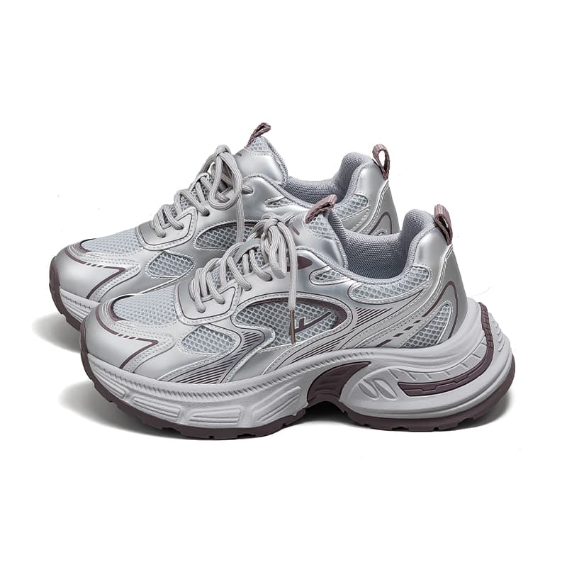 Кроссовки Warrior Low Топ Массивные кроссовки Women's Silver Белый - изображение 7