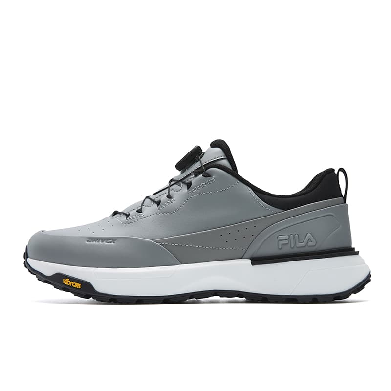 Кроссовки для гольфа FILA GF DRIVEX Golf Shoes Низкий топ Ультраматовый серый Galloping Horse Черный мужской - изображение 1