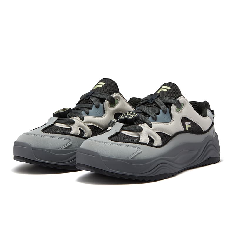 Кроссовки FILA FUSION TARANTO Melody Shoes Низкие Кроссовки для Скейтбординга Мужские Пират Черный Натуральный Серый - изображение 3