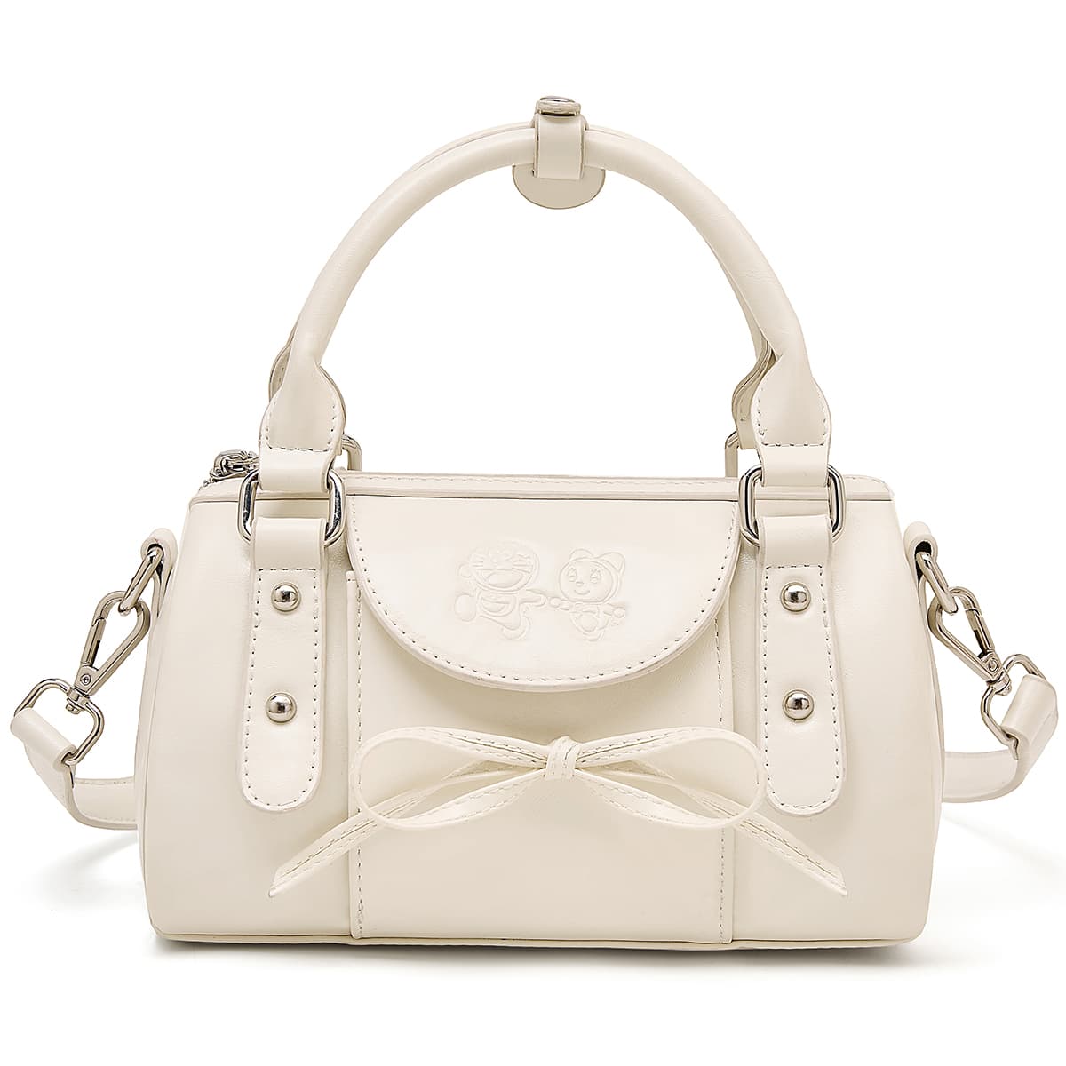 Сумка DoraemonA Artificial Leather One Shoulder Bag Женская Кофейно-Коричневая Белая - изображение 7