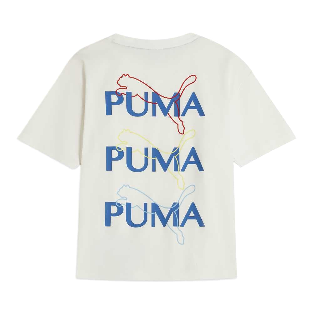 Футболка PUMA Белые Детские Футболки - изображение 2
