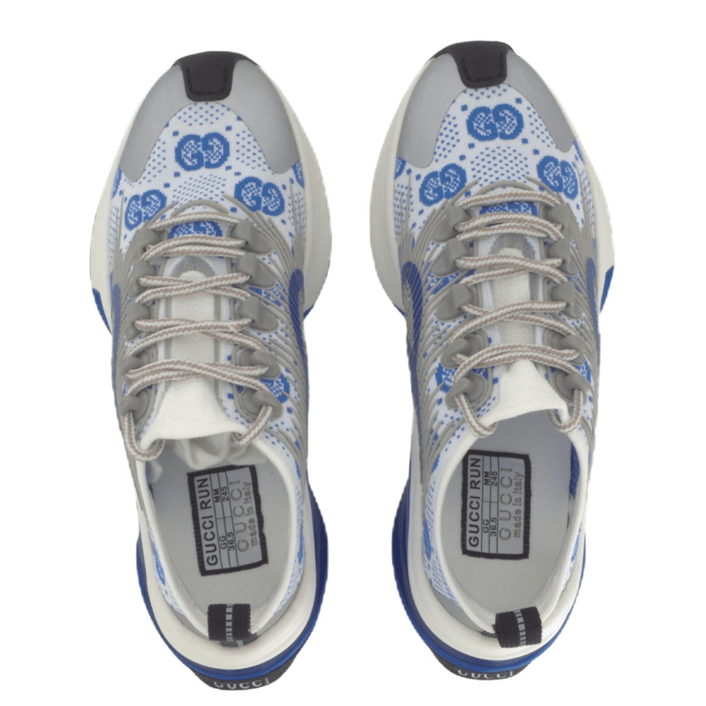 Кроссовки Gucci Run Blue White - изображение 4