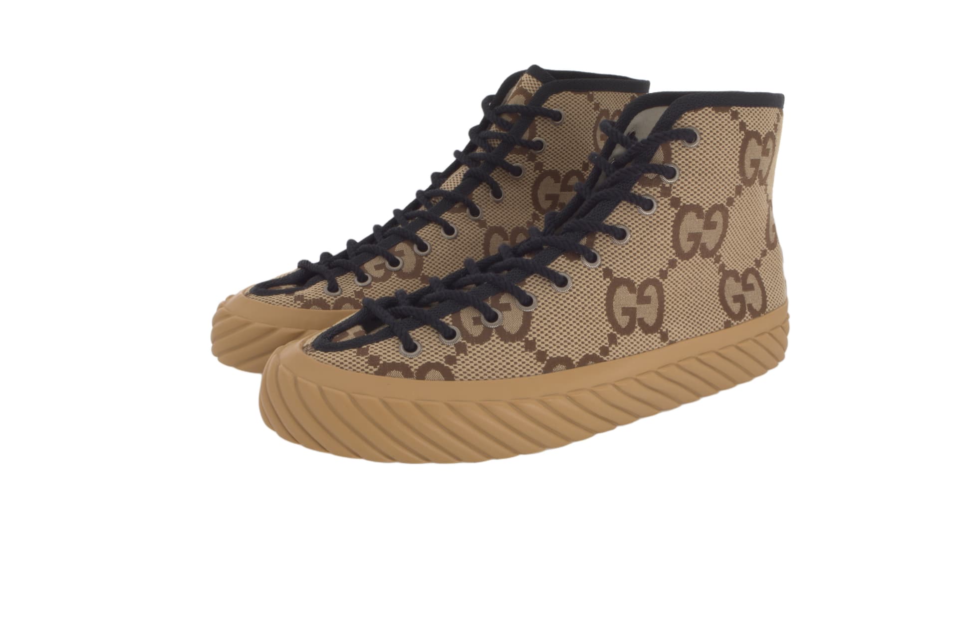 Кеды Gucci High-Top Sneakers Camel - изображение 3