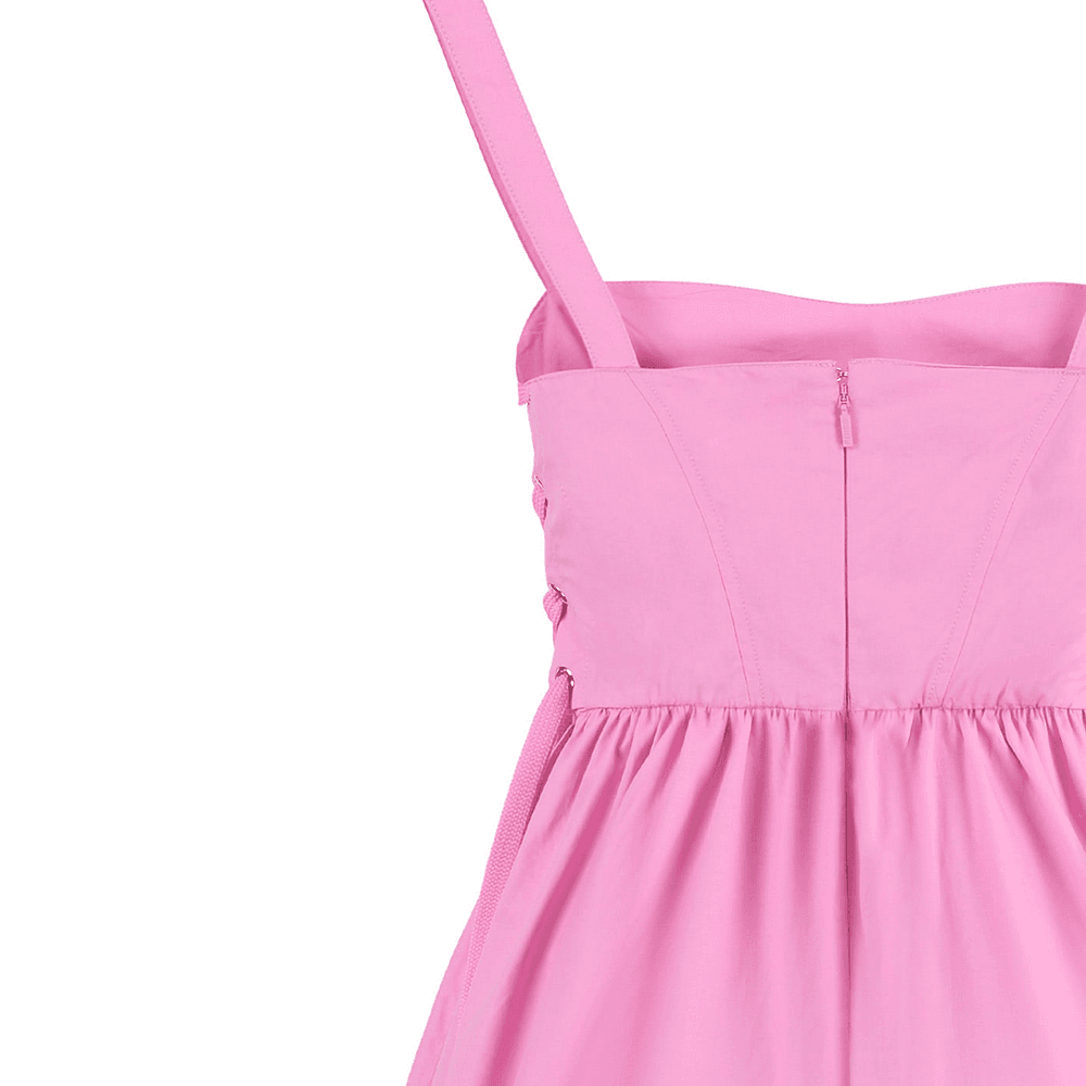 PINKO SS24 Slip Платье Женское Розовое - изображение 9