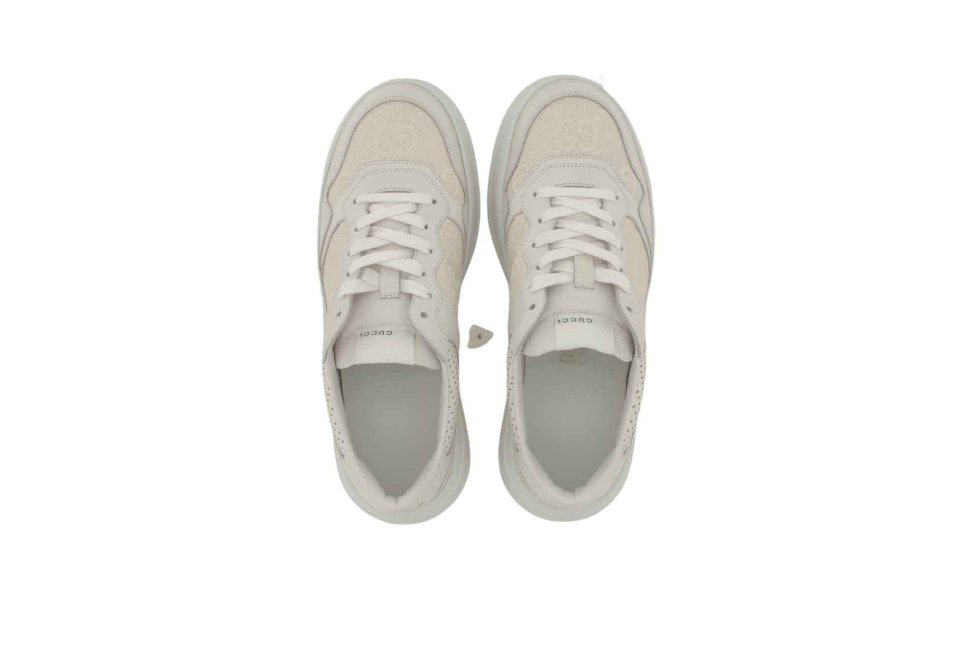 Кроссовки Gucci GG Embossed Sneakers White - изображение 4