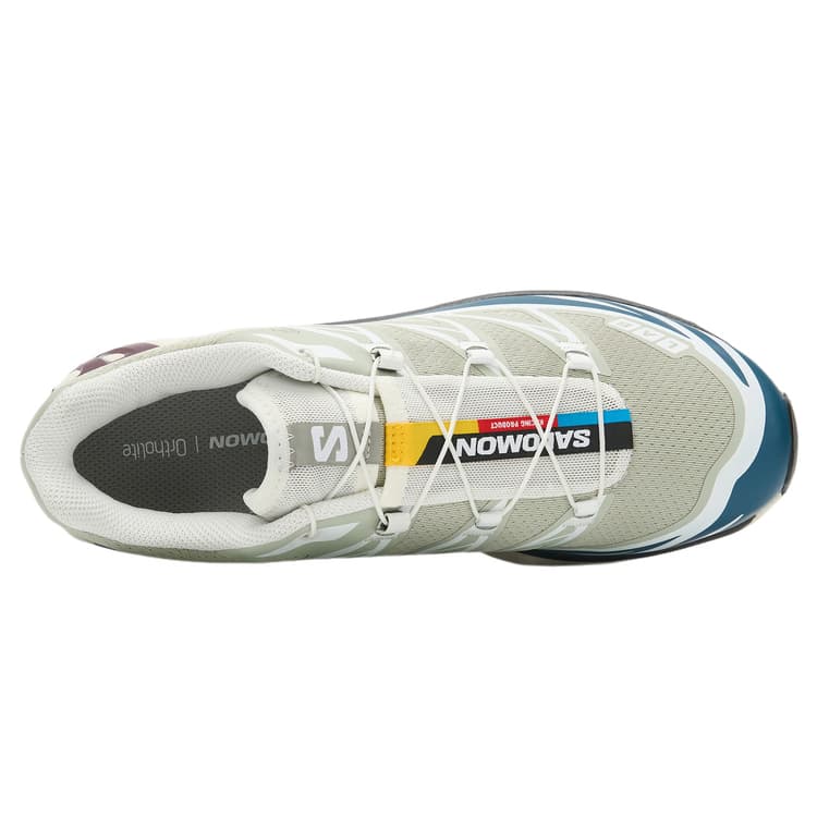 Кроссовки для бега SALOMON XT 6 Дышащие Беговые Кроссовки Унисекс Минеральный Серый Олень Синий Белый - изображение 3