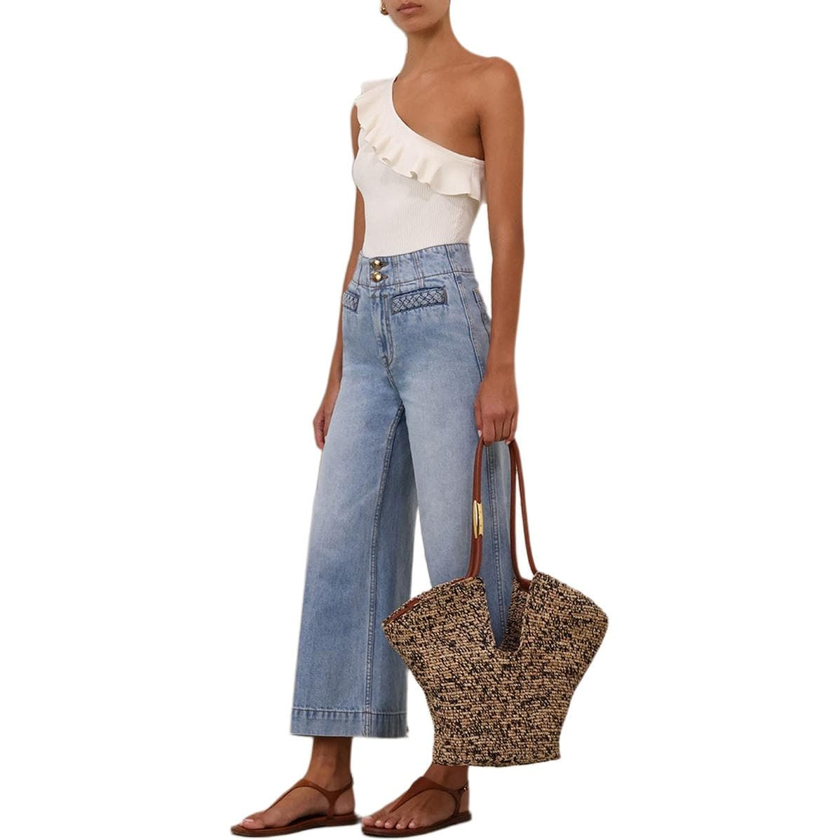 Майка Zimmermann SS25 Майка Женская Белая - изображение 5