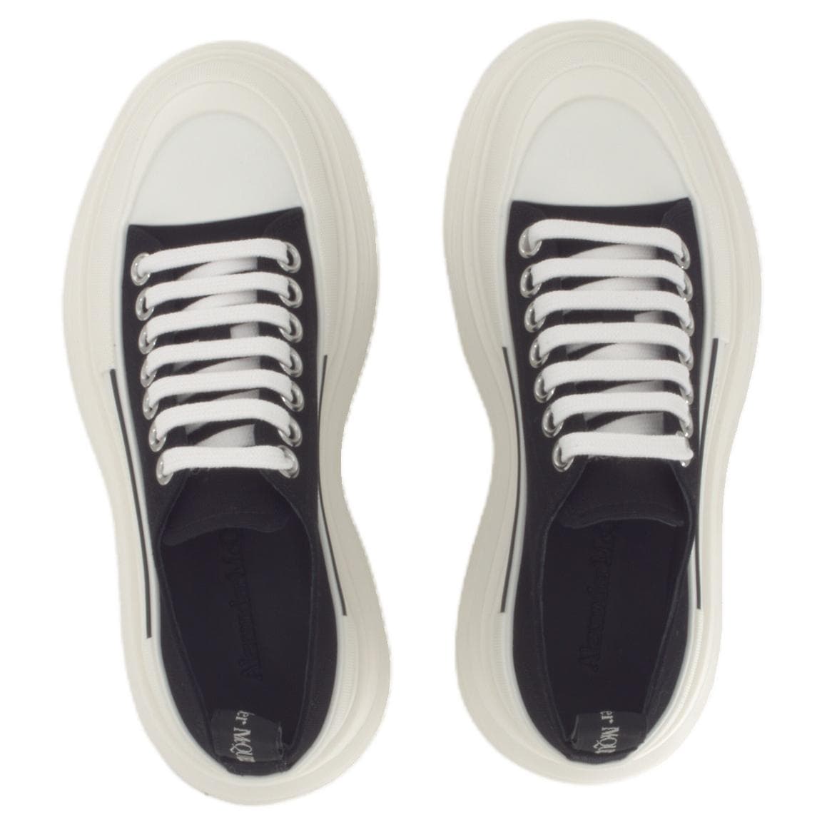 Кроссовки Alexander McQueen Ankle Boots White Black - изображение 4