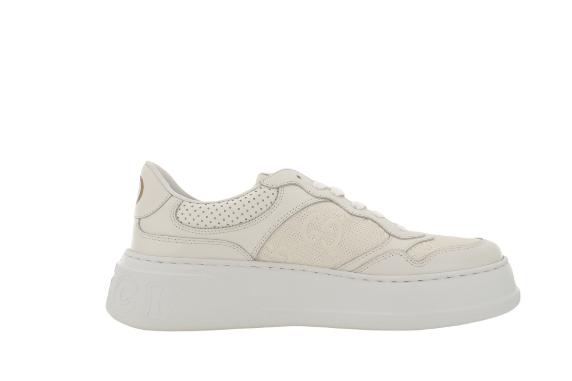 Кроссовки Gucci GG Embossed Sneakers White - изображение 2