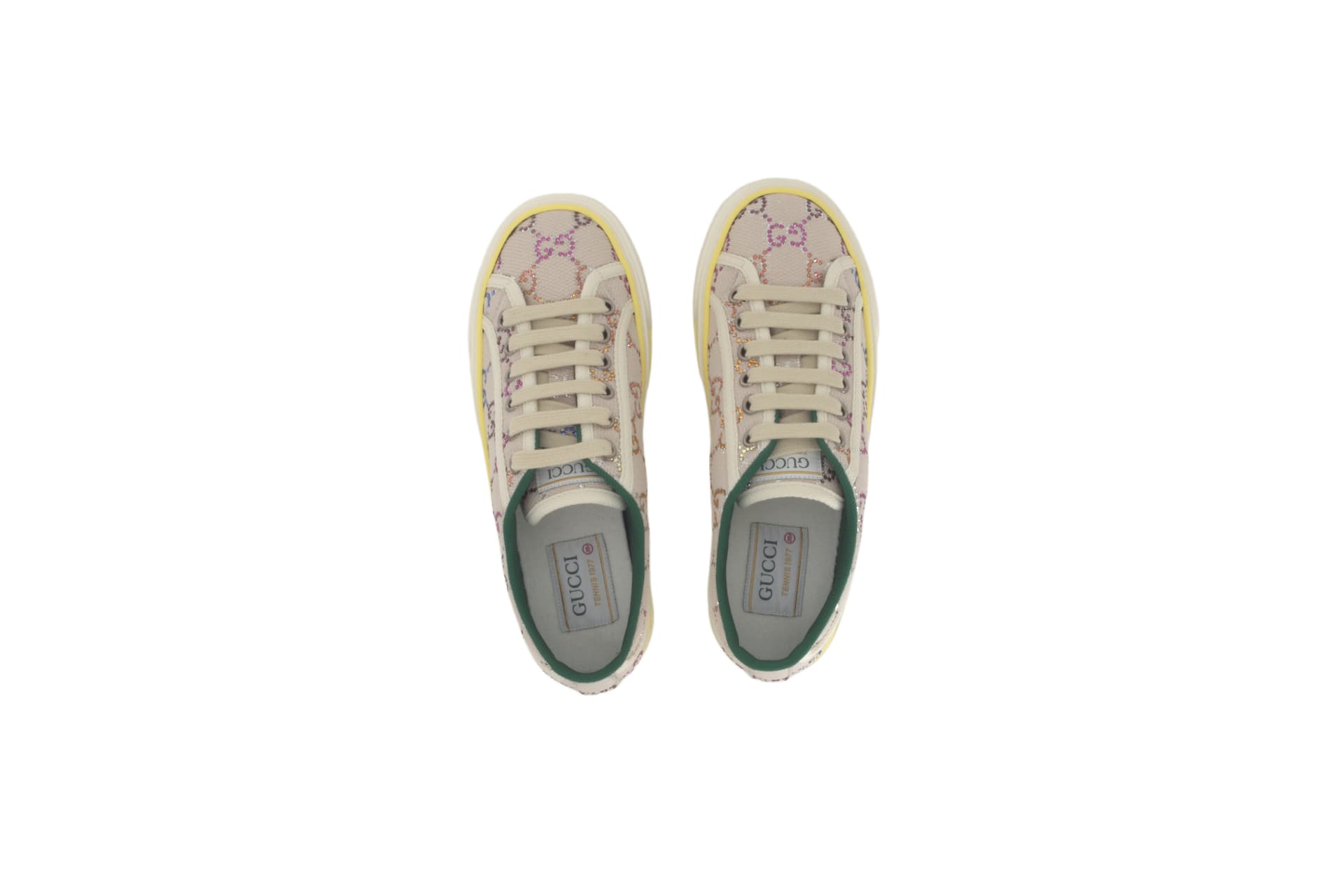 Кеды Gucci Tennis 1977 Silver White - изображение 4