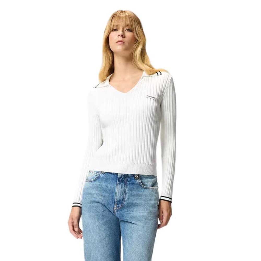 Кофта PINKO Белый Женский Трикотаж - изображение 1