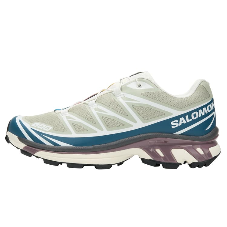 Кроссовки для бега SALOMON XT 6 Дышащие Беговые Кроссовки Унисекс Минеральный Серый Олень Синий Белый - изображение 1