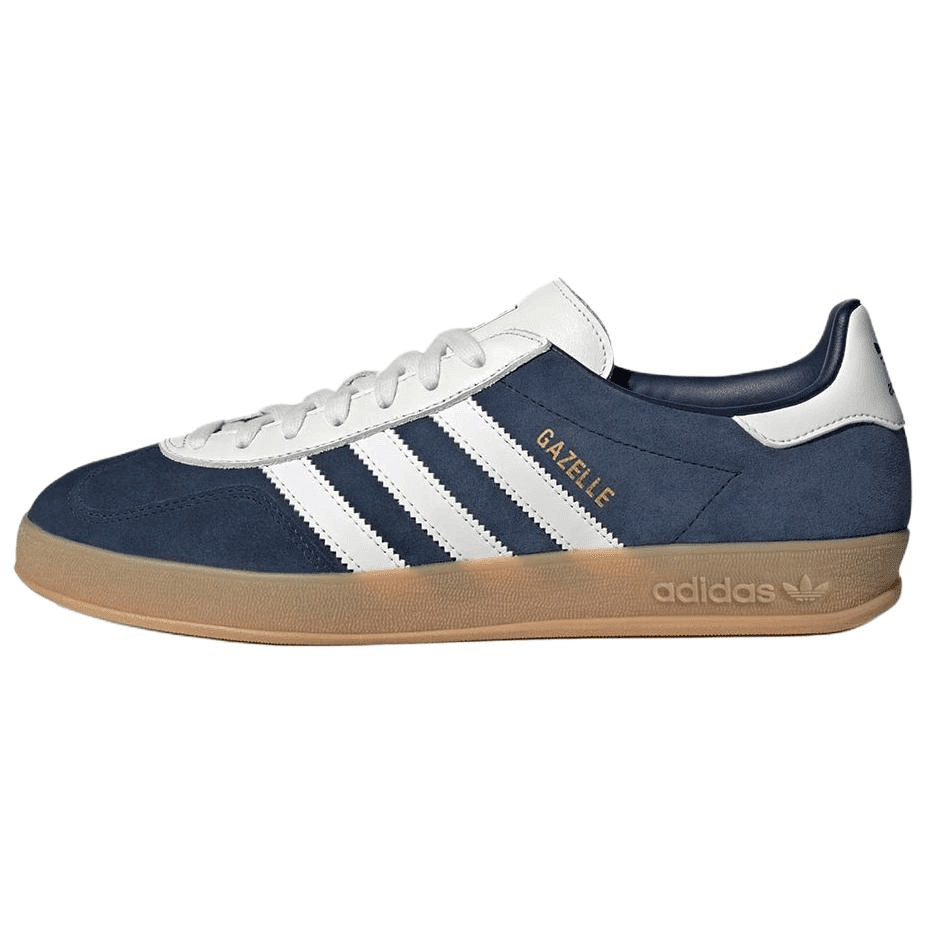 Кроссовки Adidas Originals Gazelle Кожа Кеды немецкой армии (GAT) Унисекс Индиго Белый - изображение 1
