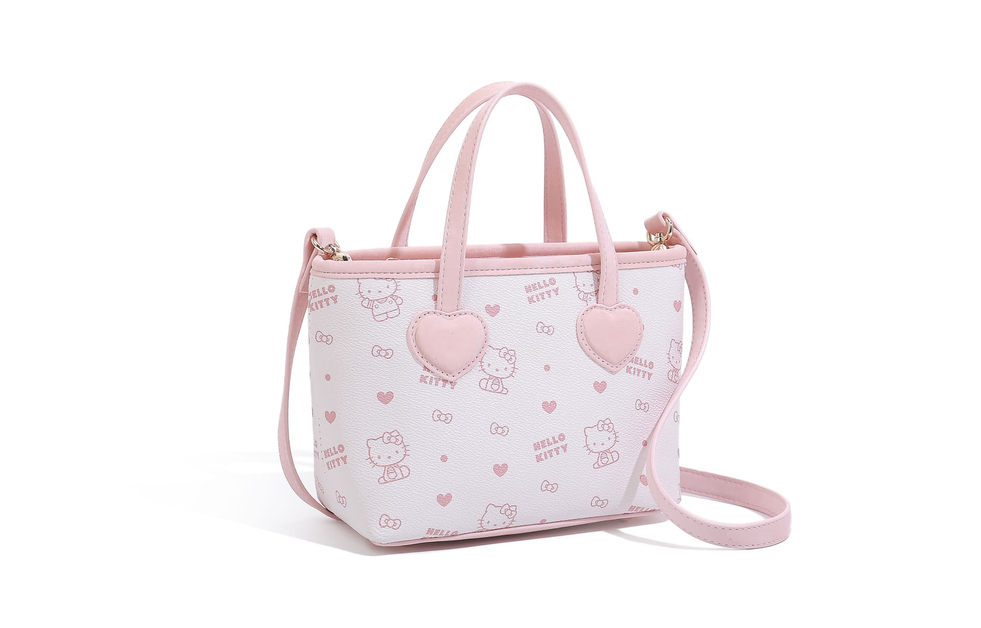 Сумка Sanrio Hello Kitty PU (полиуретан) Сумка Большая Женская Розовая Белая - изображение 2
