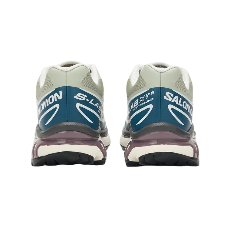 Кроссовки для бега SALOMON XT 6 Дышащие Беговые Кроссовки Унисекс Минеральный Серый Олень Синий Белый - изображение 4