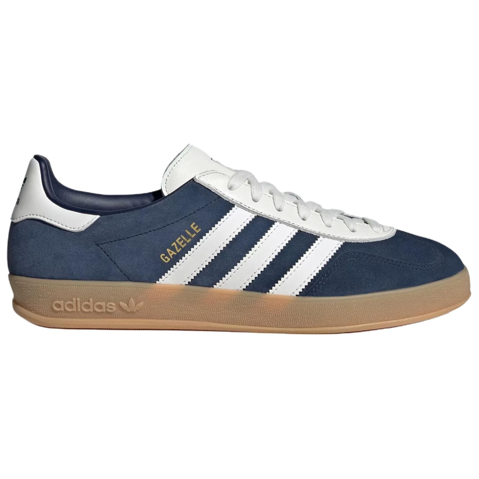 Кроссовки Adidas Originals Gazelle Кожа Кеды немецкой армии (GAT) Унисекс Индиго Белый - изображение 2