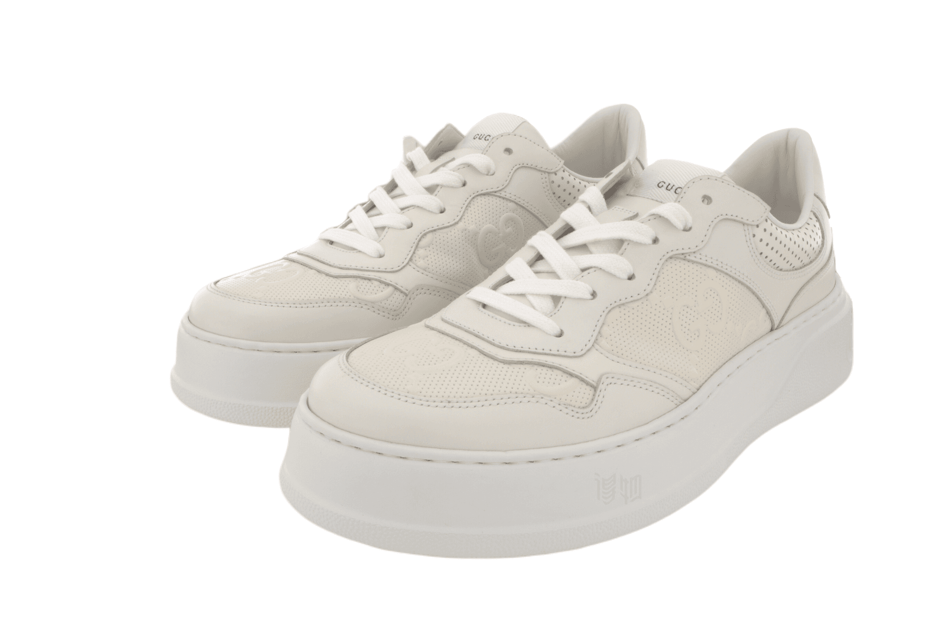 Кроссовки Gucci GG Embossed Sneakers White - изображение 3
