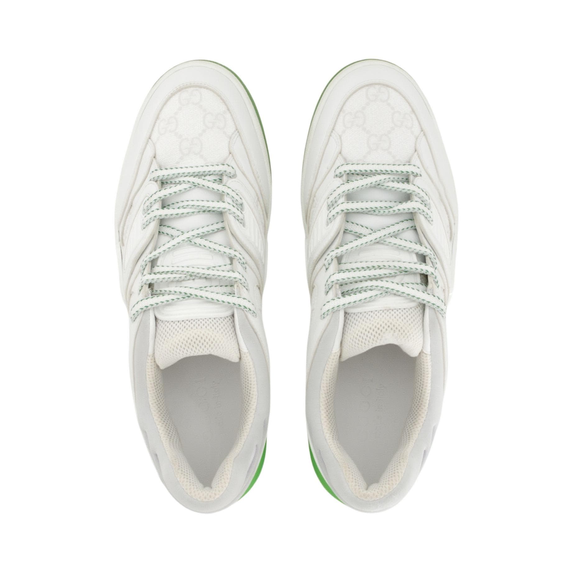 Кроссовки Gucci Basket Low White Green - изображение 4