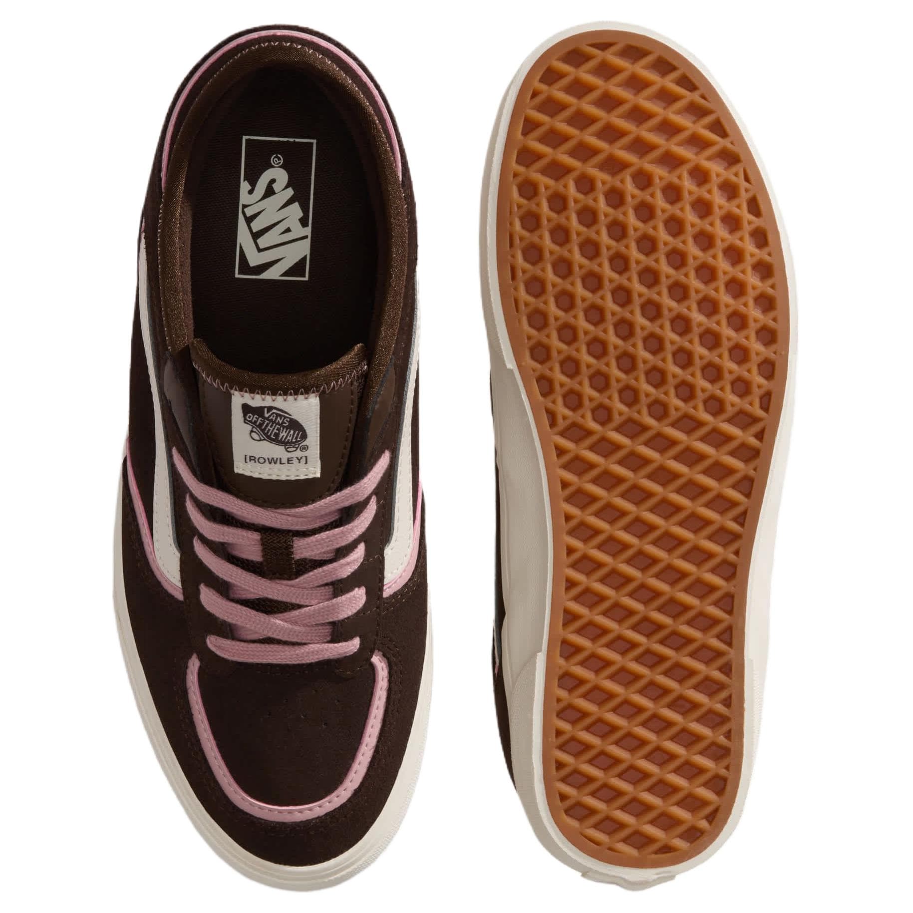 Кроссовки Vans Rowley Classic Скейтборд Обувь Унисекс Шоколадно-коричневый - изображение 4