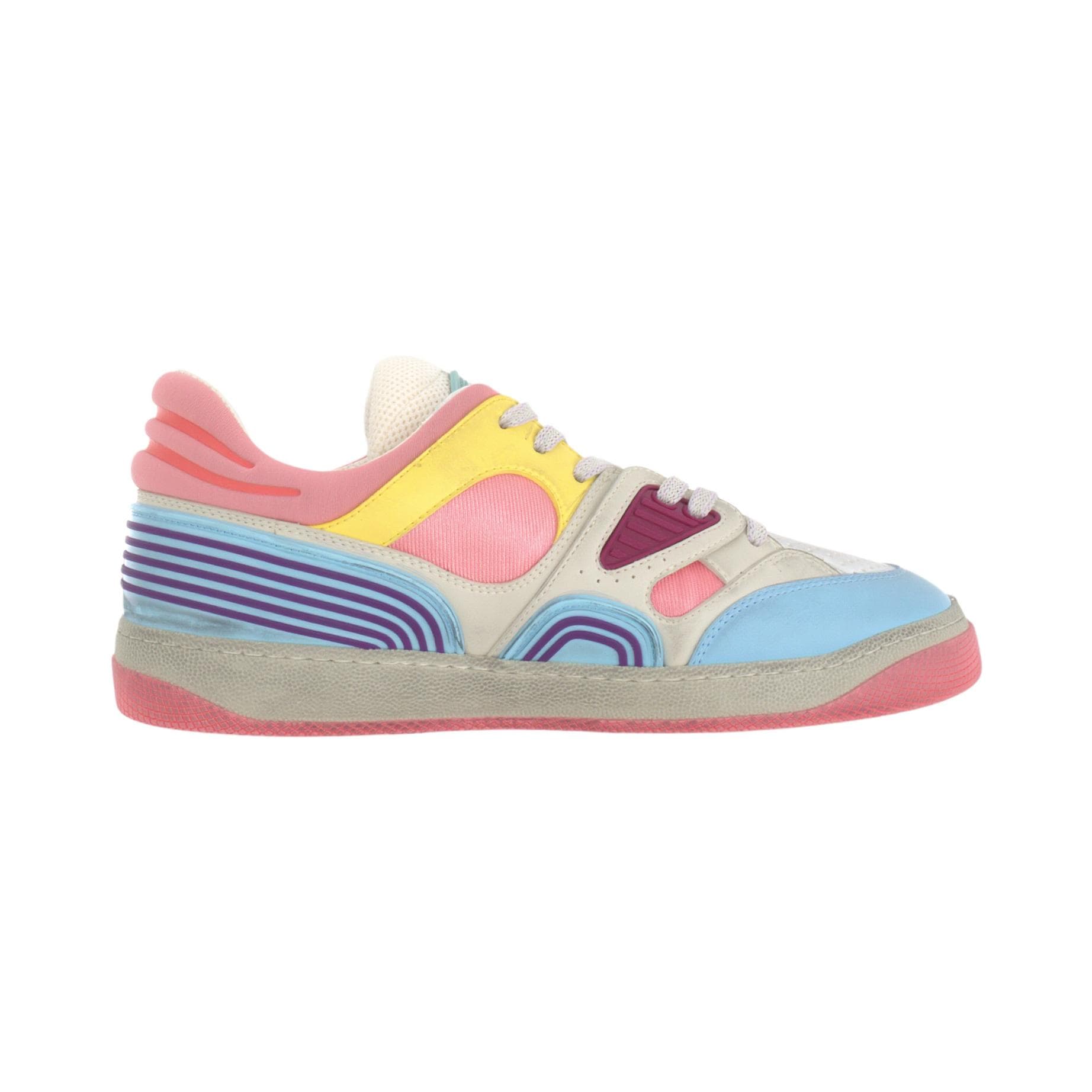 Кроссовки Gucci Basket White Pink Blue - изображение 2