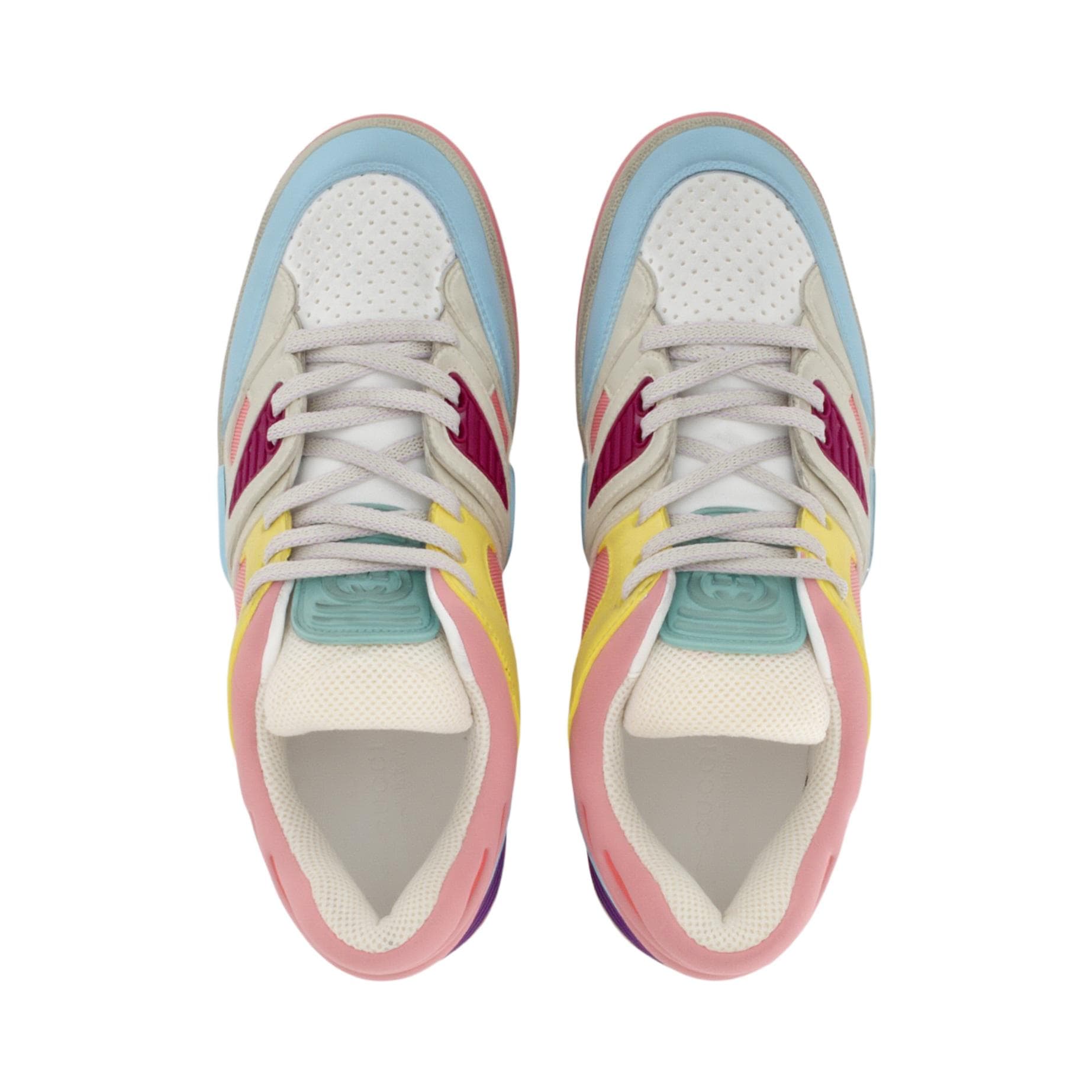Кроссовки Gucci Basket White Pink Blue - изображение 4
