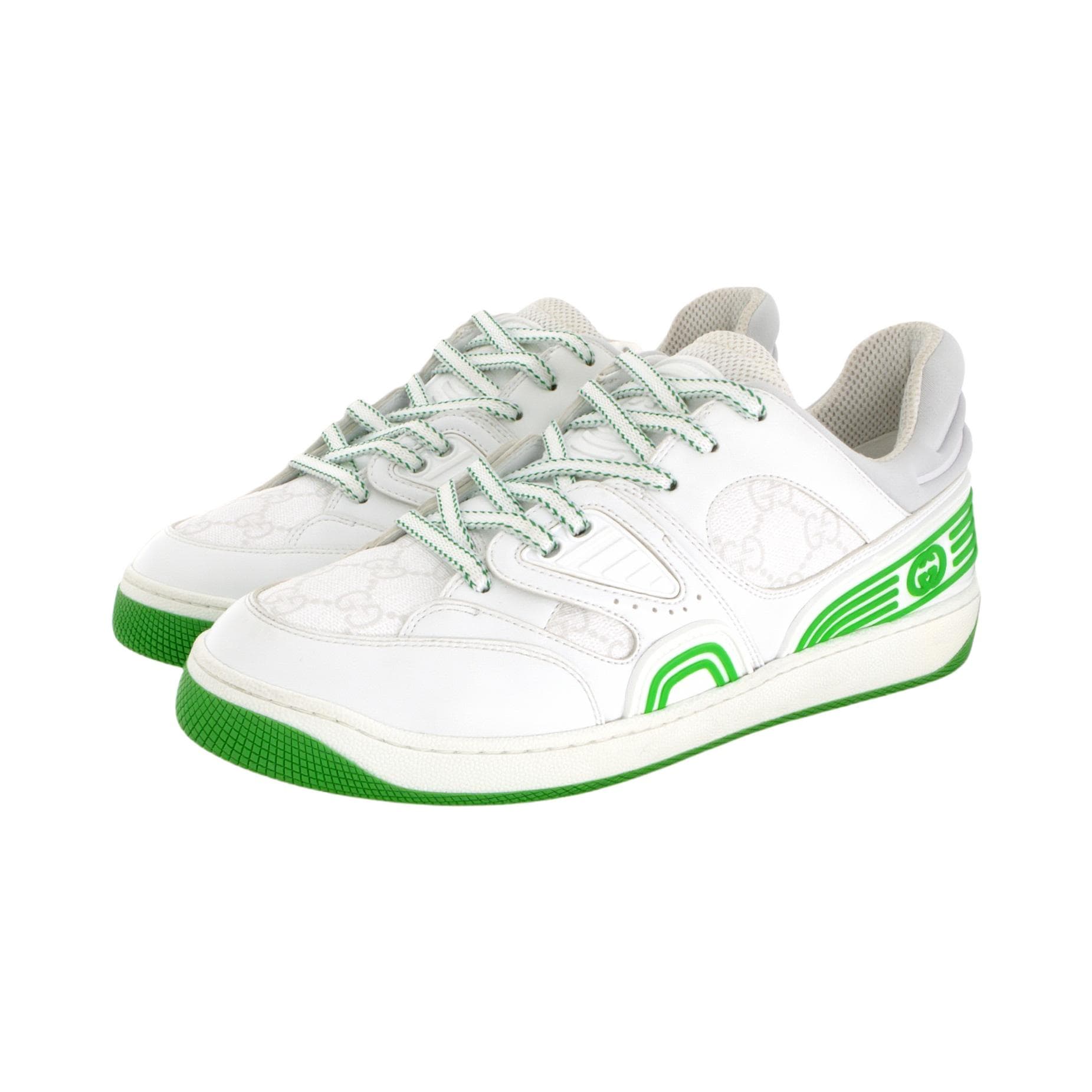 Кроссовки Gucci Basket Low White Green - изображение 3