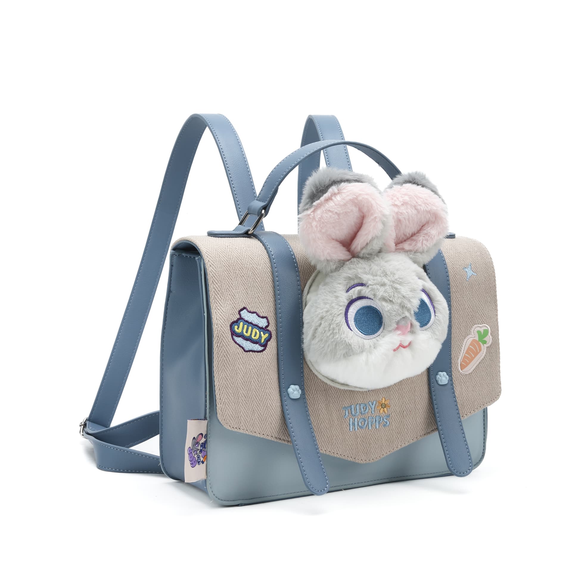 Рюкзак Disney Zootopia Ткань + Искусственная кожа Рюкзак Стандартный (Стандартный) Женский Коричневый Серый Розовый - изображение 2