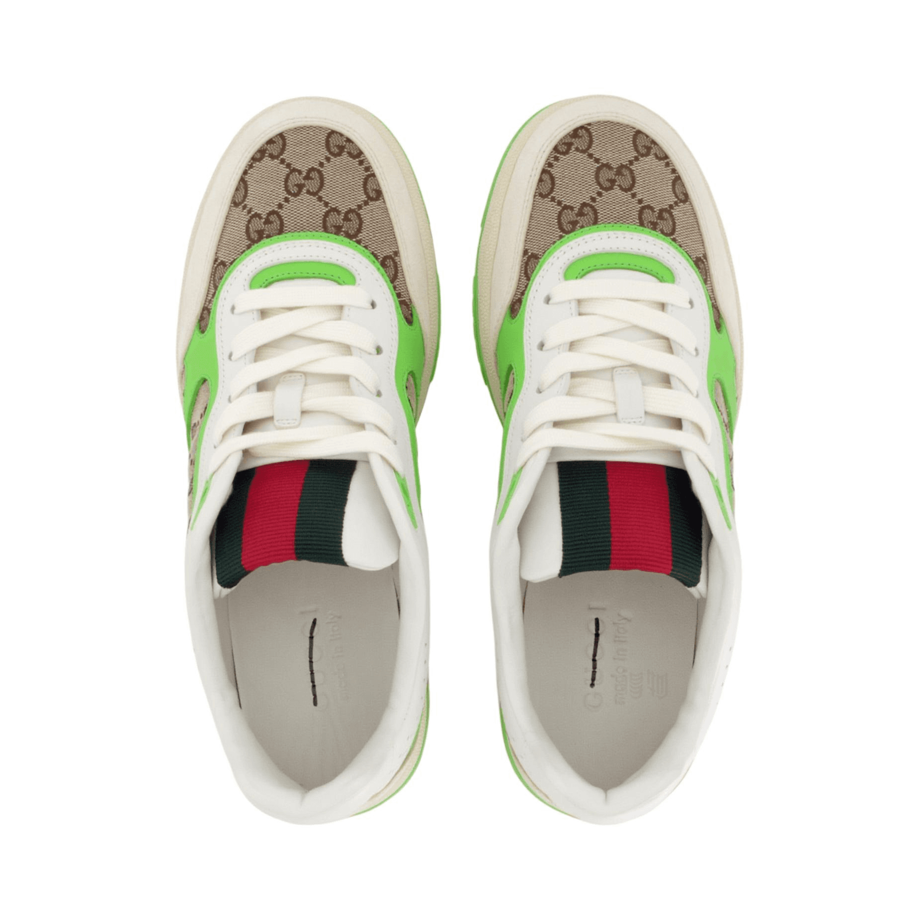 Кроссовки Gucci Re-Web Low Top Sneakers Brown Green - изображение 4