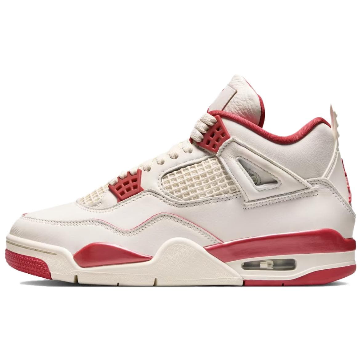 Ретро баскетбольные кроссовки Jordan Air Jordan 4 Ретро Баскетбольные Кроссовки Женские Белый Красный - изображение 1