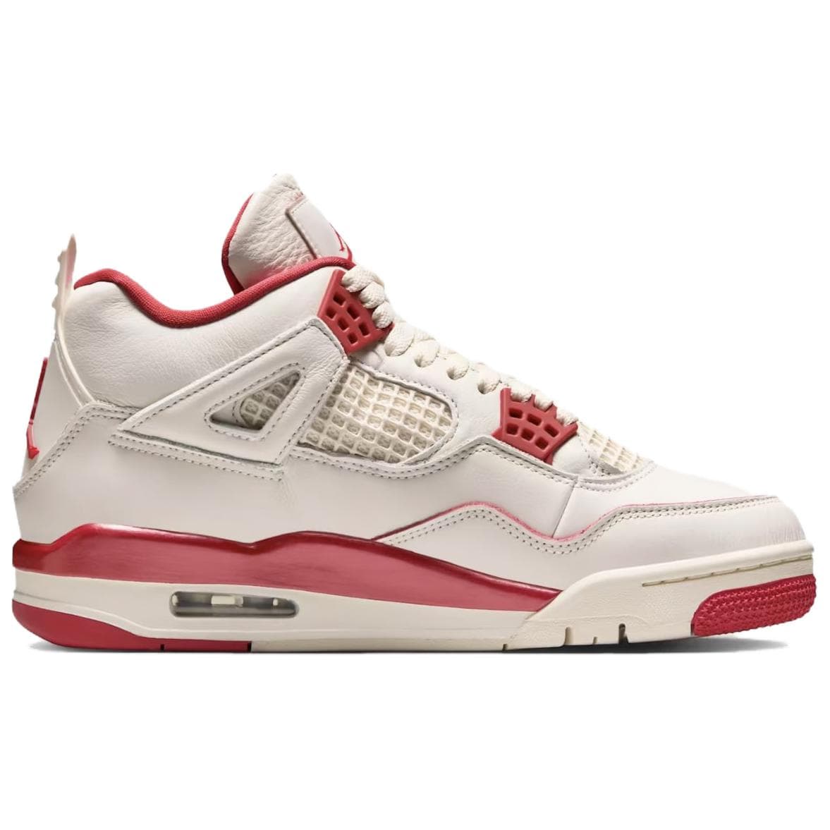 Ретро баскетбольные кроссовки Jordan Air Jordan 4 Ретро Баскетбольные Кроссовки Женские Белый Красный - изображение 2