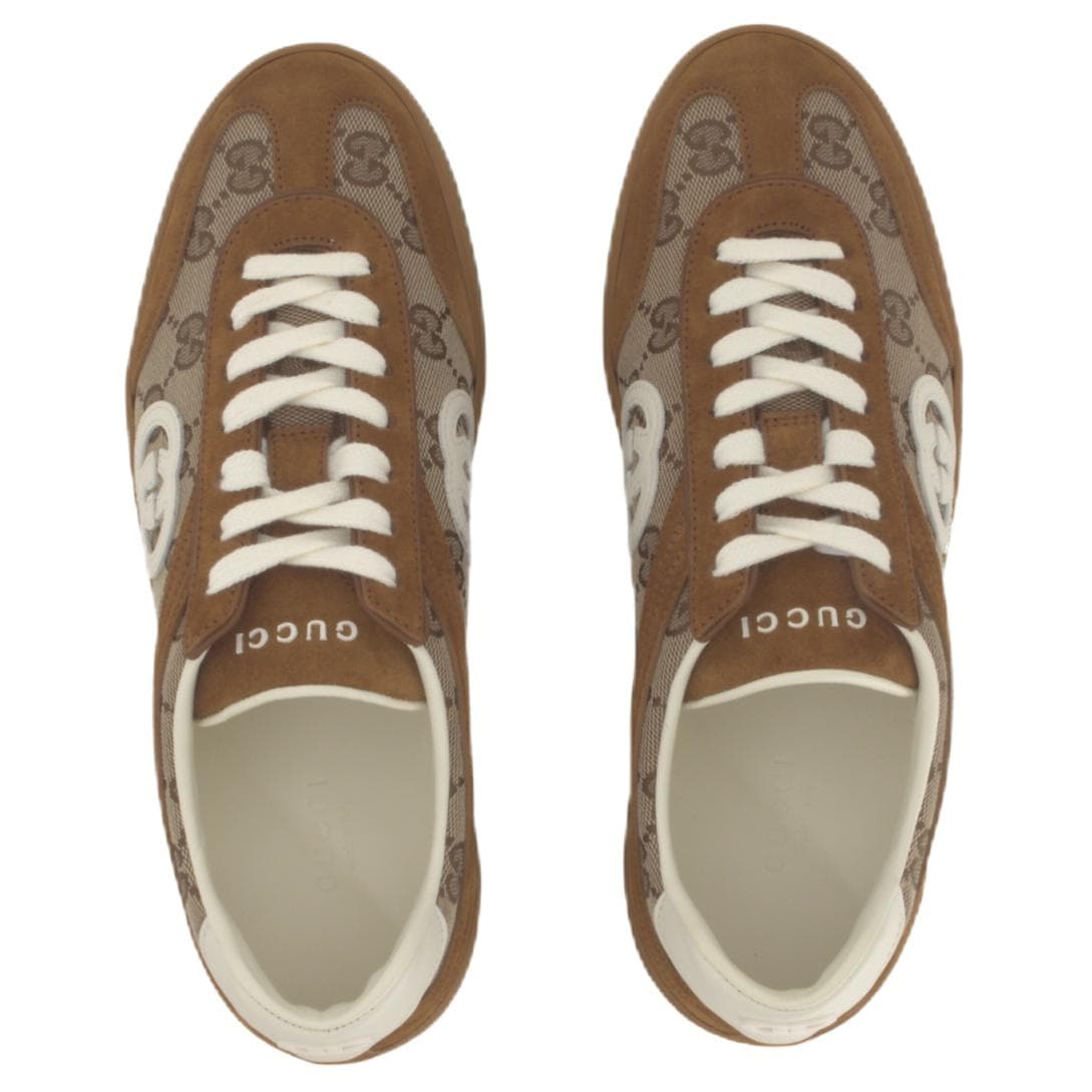 Кроссовки Gucci Brown Low-Top Sneakers - изображение 4