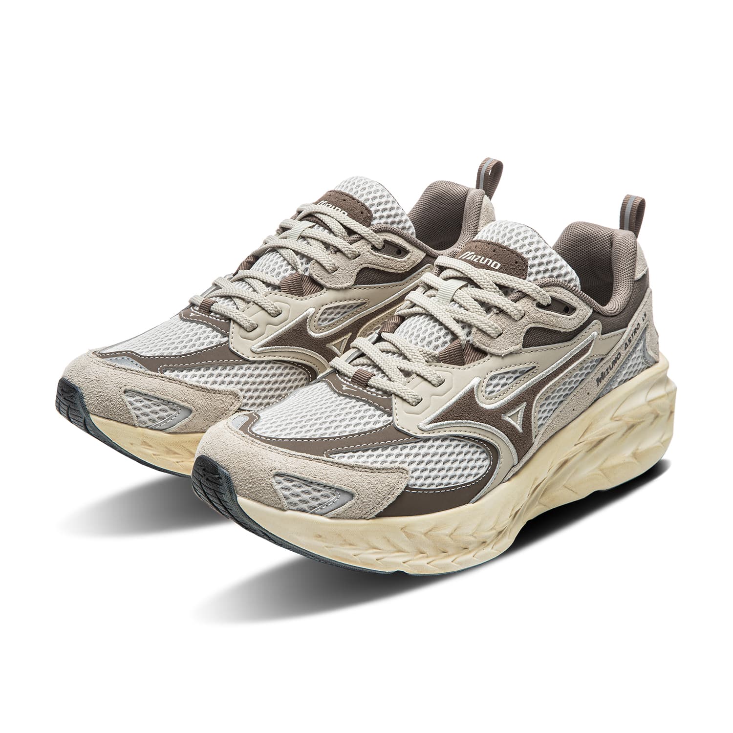 Кроссовки для бега Mizuno ASTRO LS Low Топ Беговые кроссовки Унисекс Древний Клейовый Коричневый - изображение 4