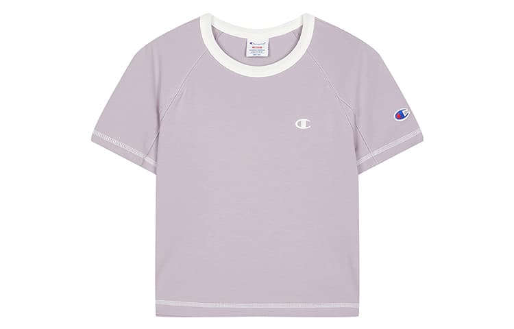 Футболка Champion SS26 RETRO Удобный универсальный модный повседневный футболка с коротким рукавом Версия для США Женский - изображение 1