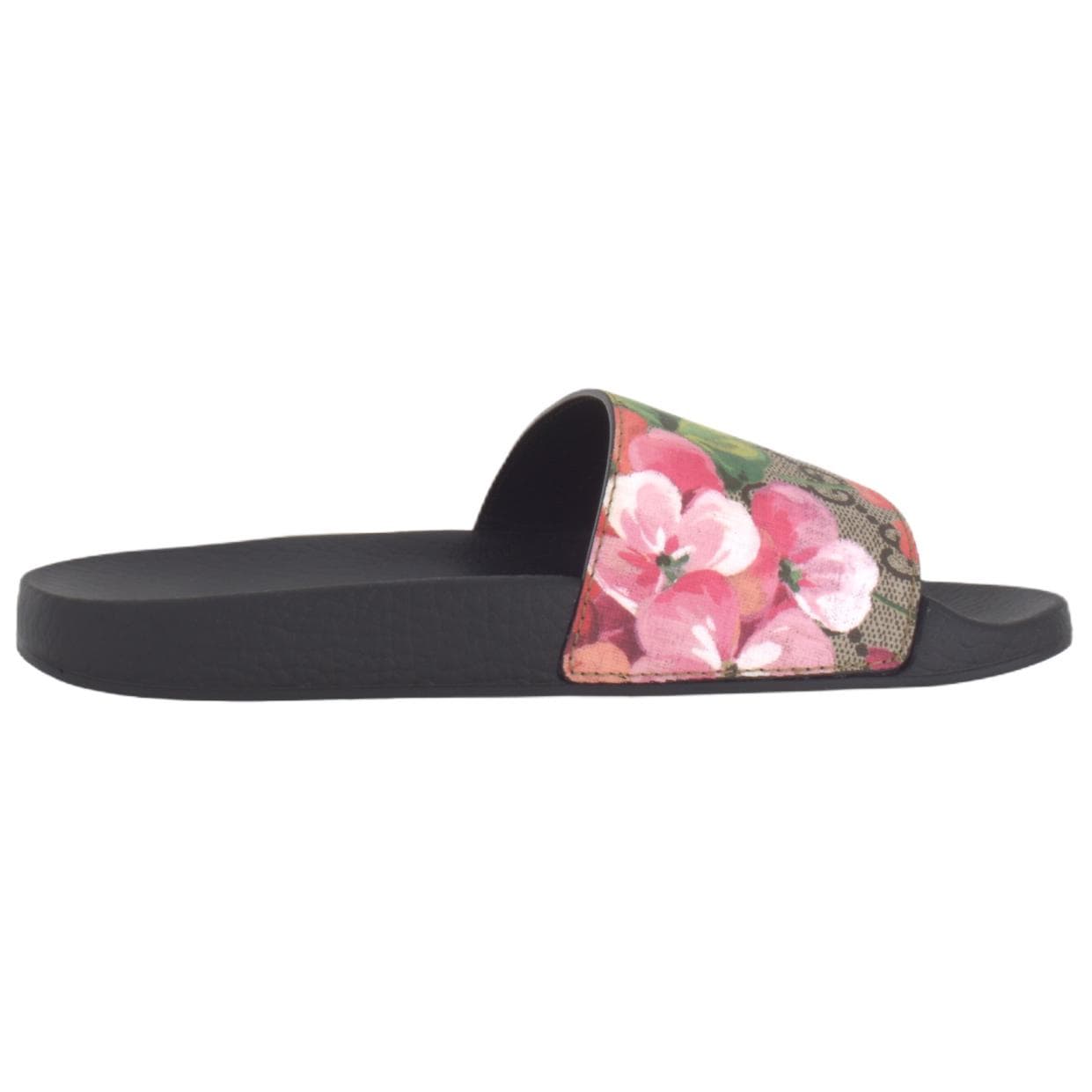 Сандалии GUCCI Orchid Print Sandals Black - изображение 2