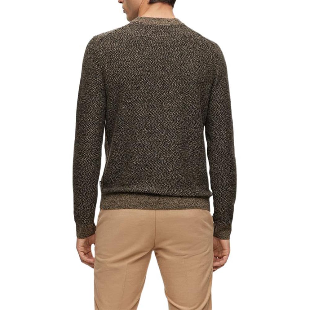 Кофта HUGO BOSS Свитер Мужской Темно-Кофейный - изображение 3
