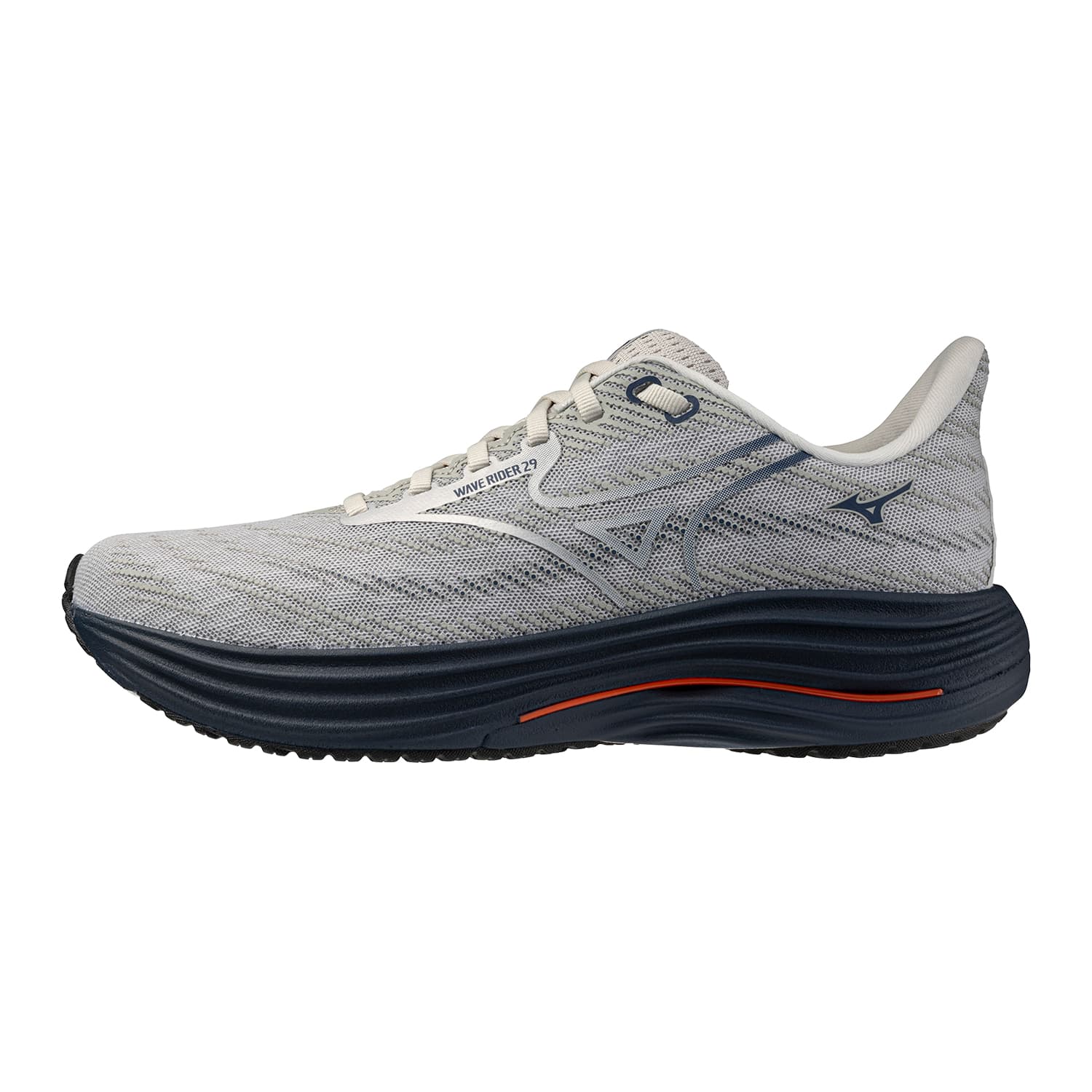 Кроссовки для бега Mizuno WAVE RIDER 29 Low Топ Беговые кроссовки Унисекс Туманно-серый - изображение 1