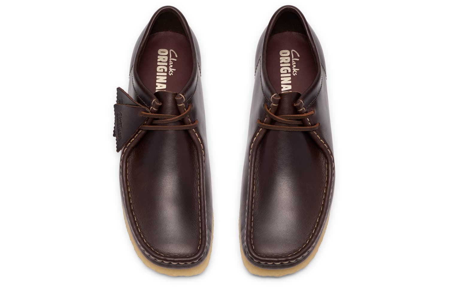 Ботинки Clarks Wallabee Мужские повседневные туфли Мужские Темно-коричневые - изображение 3
