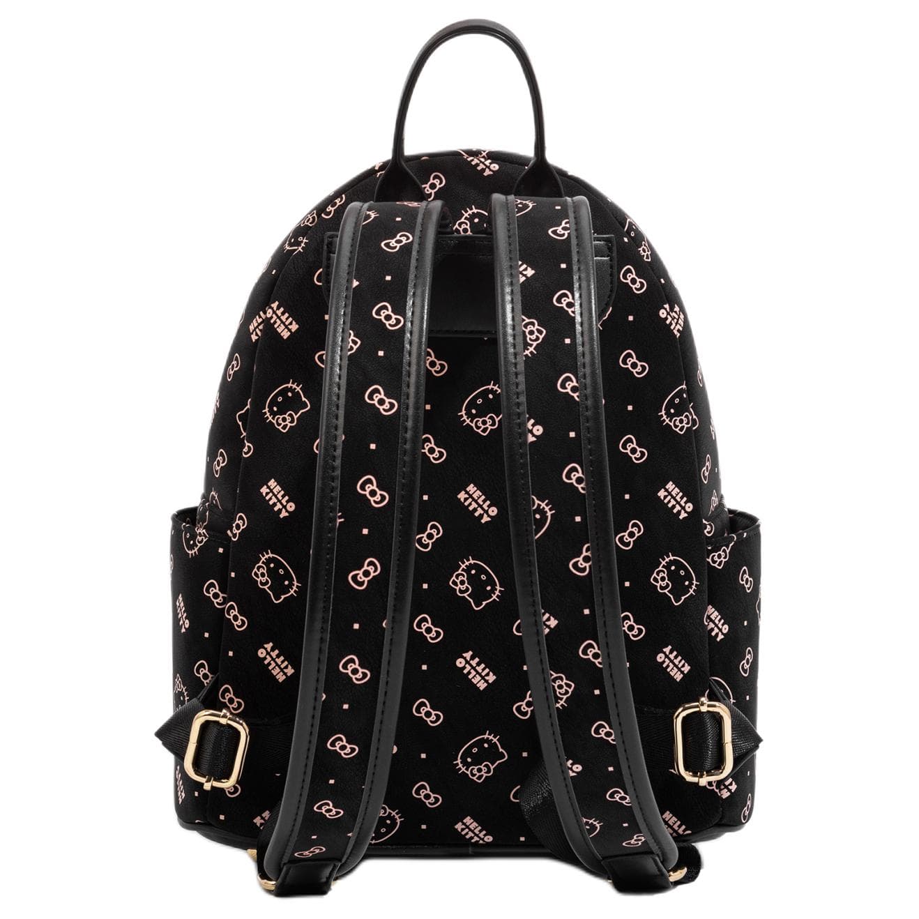 Рюкзак Sanrio Hello Kitty PU (полиуретан) Backpack Standard (стандартный) Женский Черный Золото Черный Розовый - изображение 5