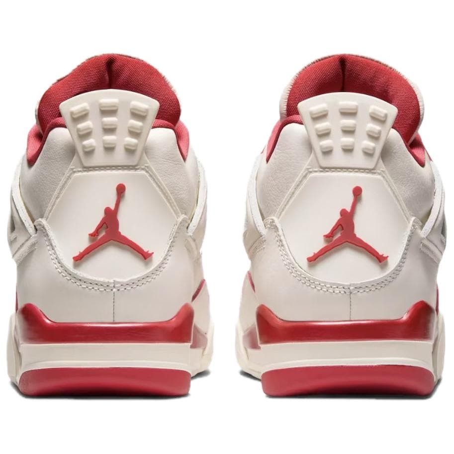 Ретро баскетбольные кроссовки Jordan Air Jordan 4 Ретро Баскетбольные Кроссовки Женские Белый Красный - изображение 5