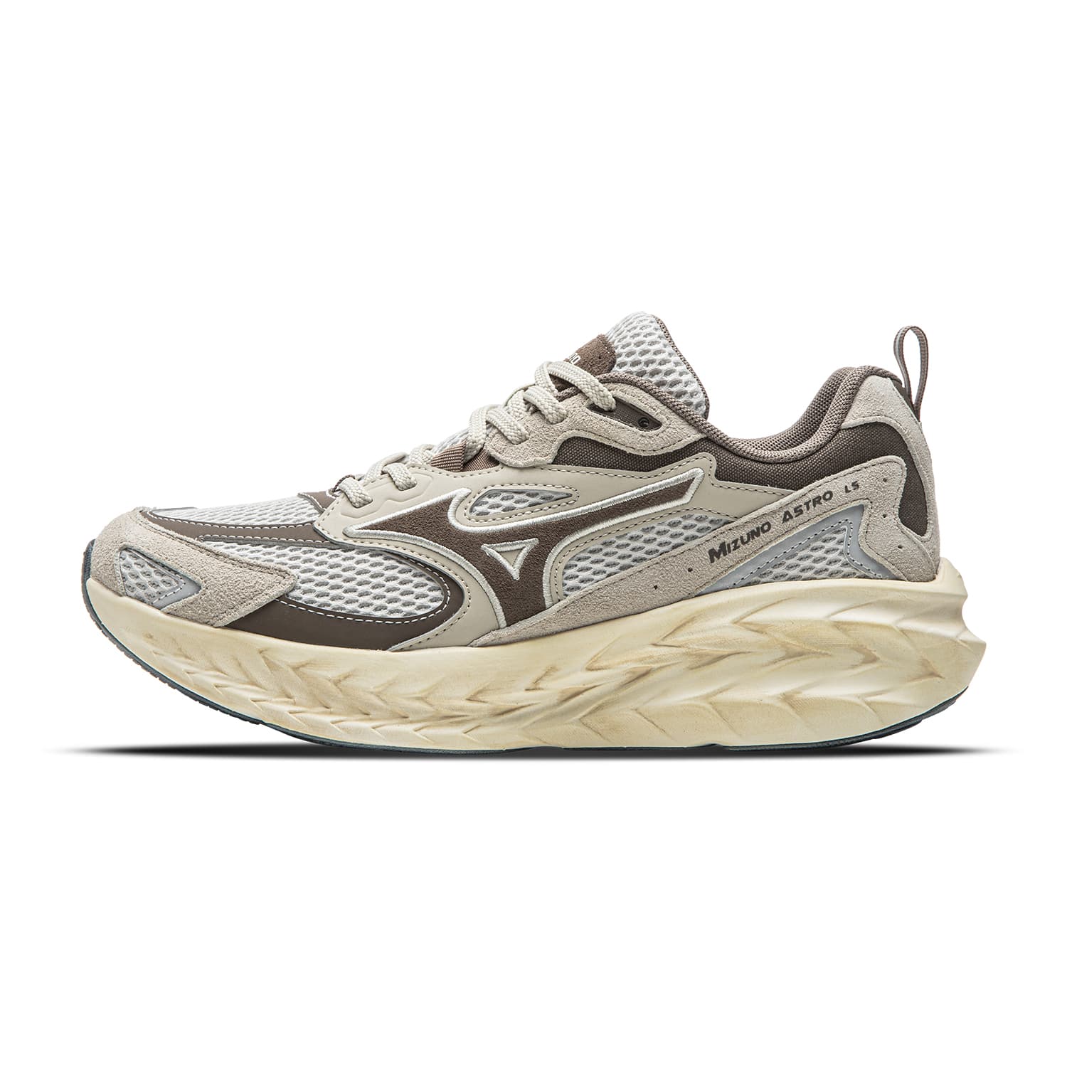 Кроссовки для бега Mizuno ASTRO LS Low Топ Беговые кроссовки Унисекс Древний Клейовый Коричневый - изображение 1